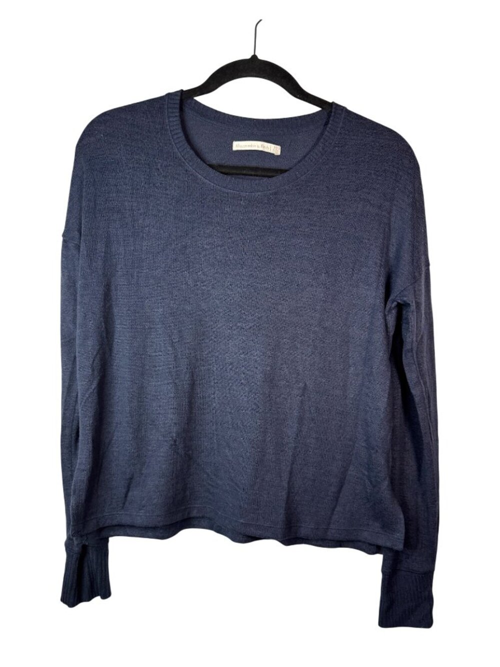 Abercrombie & Fitch XS Navy Blue Lightweight Sweater Long Sleeve Pullover Top